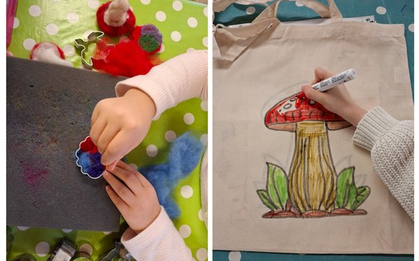 Familienzeit im Grünen Klassenzimmer: Künstleratelier