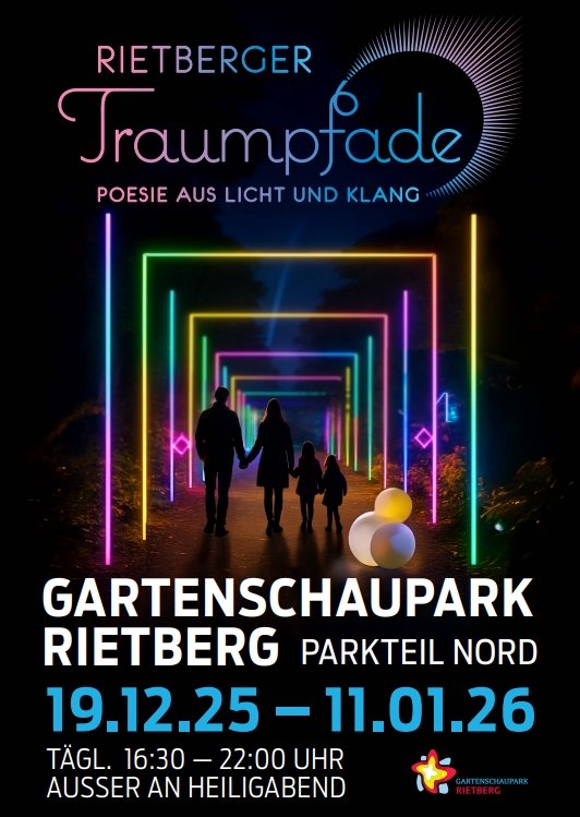Plakat der Rietberger Traumpfade
