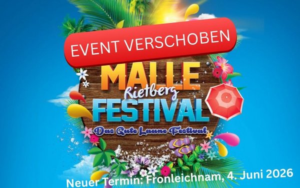 Malle-Rietberg-Festival - verschoben auf den 4. Juni 2026